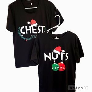 🆕️ His & Hers Holiday 'Chest Nuts' Tees